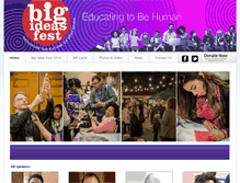 Tablet Screenshot of bigideasfest.org